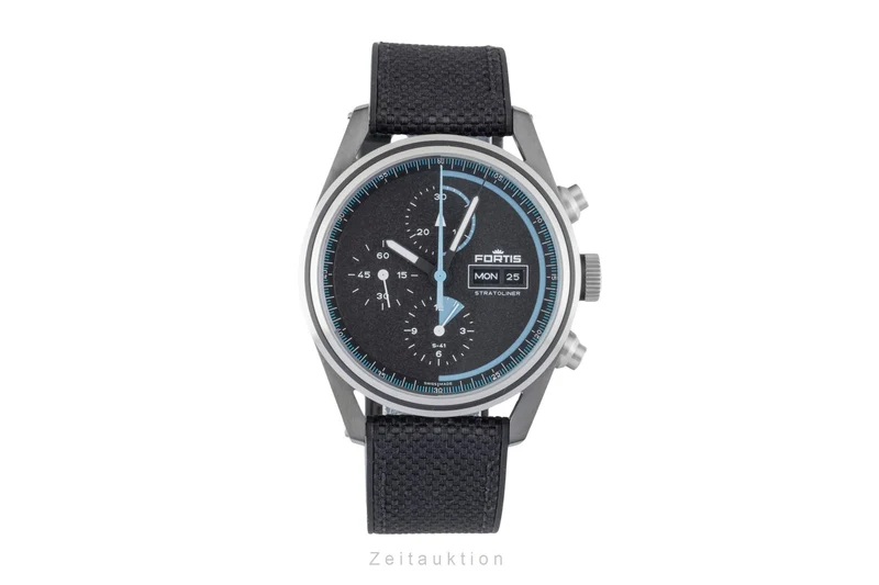 Fortis Stratoliner chronograph steel automatic men's watch F2340018 LP: 5150EUR [2602900]