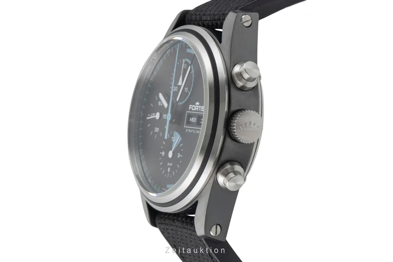 Fortis Stratoliner chronograph steel automatic men's watch F2340018 LP: 5150EUR [2602900]