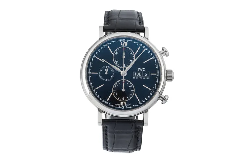 IWC Portofino chronograph steel automatic men's watch IW391008 LP: 7100EUR [2603090]