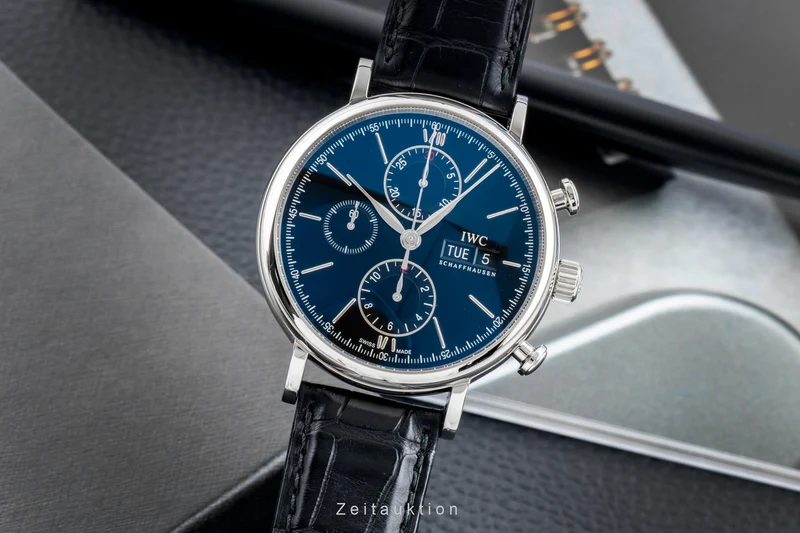 IWC Portofino chronograph steel automatic men's watch IW391008 LP: 7100EUR [2603090]