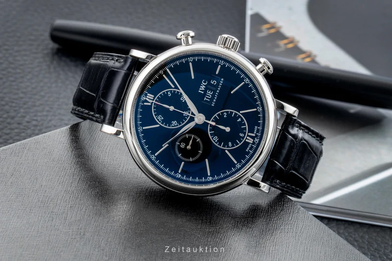 IWC Portofino chronograph steel automatic men's watch IW391008 LP: 7100EUR [2603090]