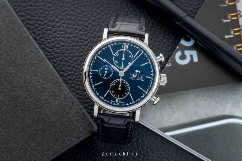 IWC Portofino chronograph steel automatic men's watch IW391008 LP: 7100EUR [2603090]