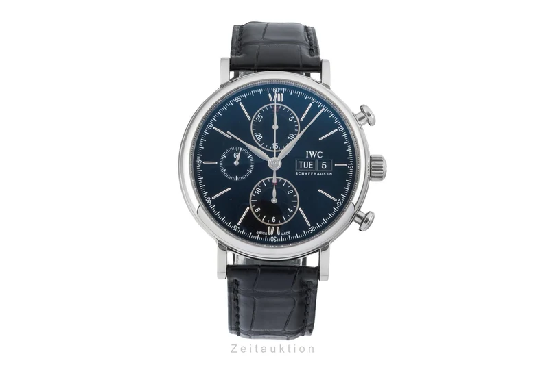 IWC Portofino chronograph steel automatic men's watch IW391008 LP: 7100EUR [2603090]
