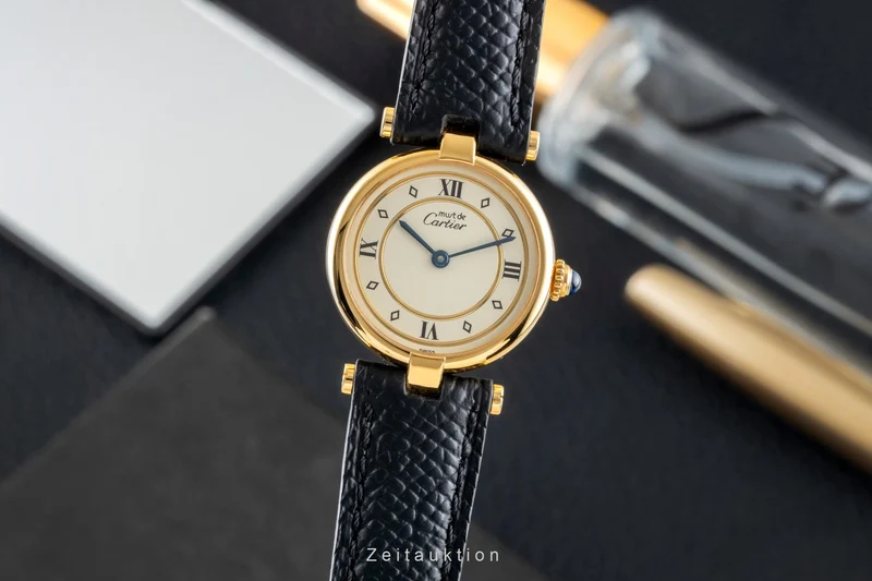 Cartier Vendome silver-gilt quartz women's watch 590004 [2602510]