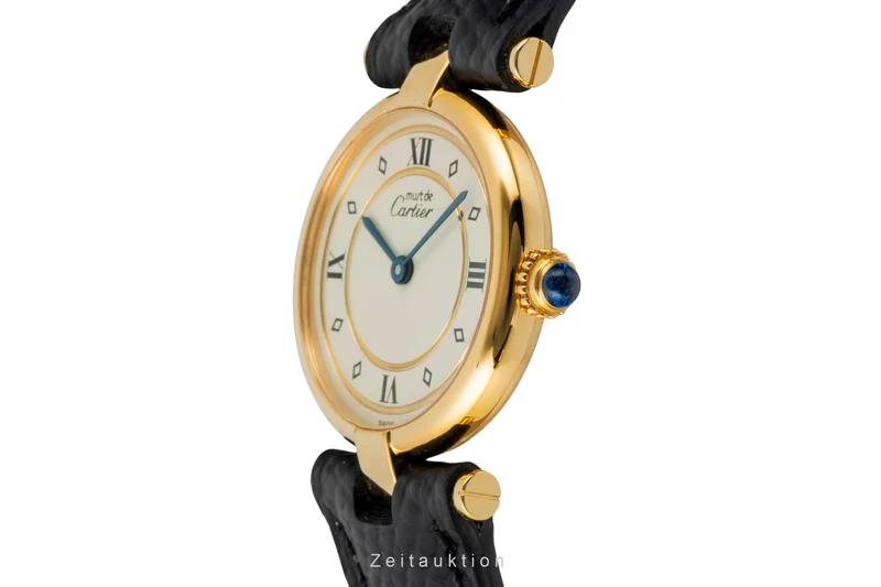 Cartier Vendome silver-gilt quartz women's watch 590004 [2602510]
