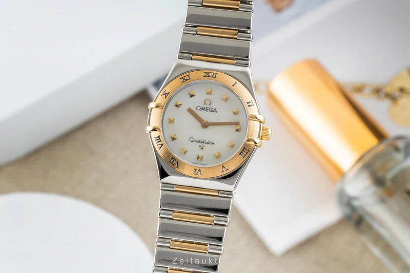 Omega Constellation steel / gold quartz women's watch 1371.71.00 [2602143]