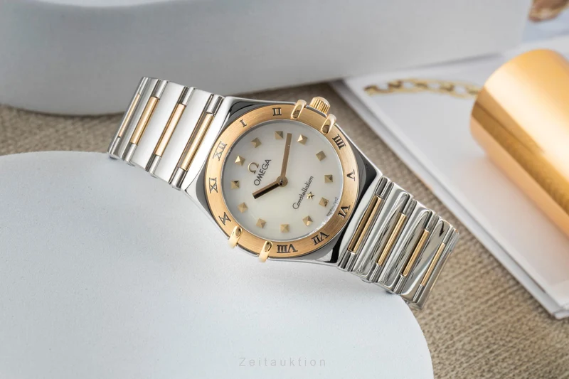 Omega Constellation steel / gold quartz women's watch 1371.71.00 [2602143]