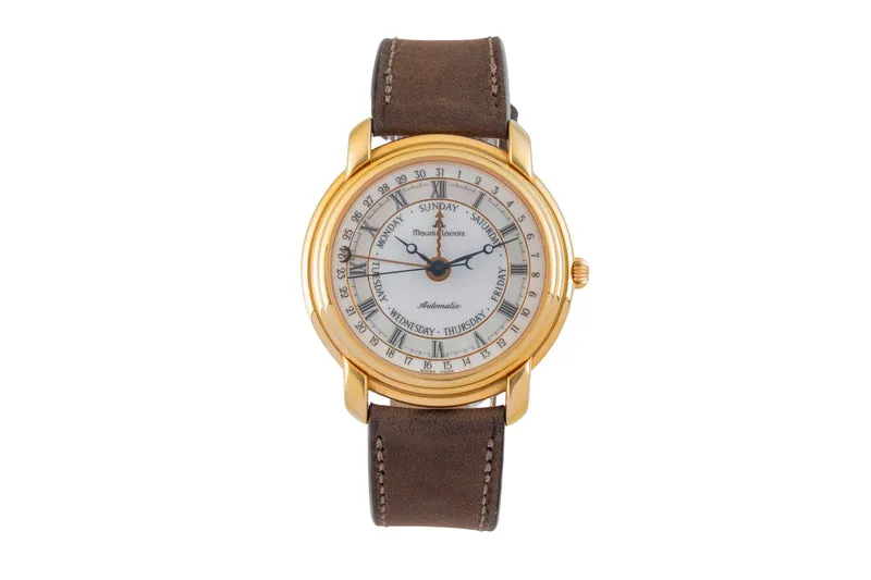 Maurice Lacroix Masterpiece gold-plated automatic men's watch 27294 [2602696]