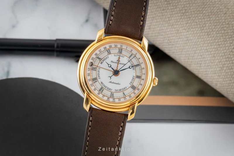 Maurice Lacroix Masterpiece gold-plated automatic men's watch 27294 [2602696]