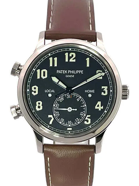 Patek Philippe Calatrava Pilot Travel Time Weißgold 5524G-001 aus 2021