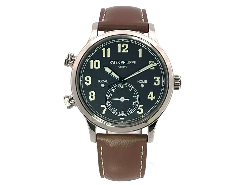 Patek Philippe Calatrava Pilot Travel Time Weißgold 5524G-001 aus 2021