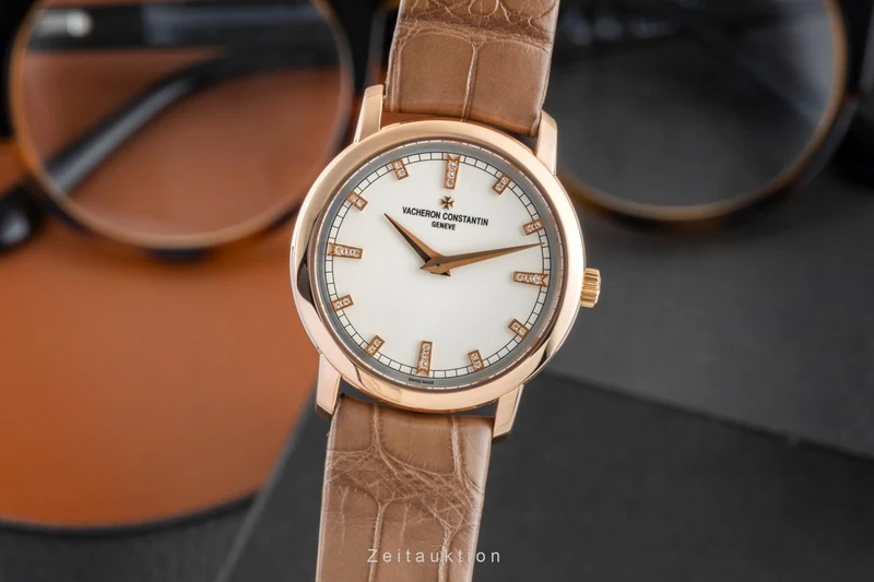 Vacheron & Constantin Traditionnelle 18 ct red gold quartz women's watch 25155/000R-9585 LP: 14600EUR [2603193]
