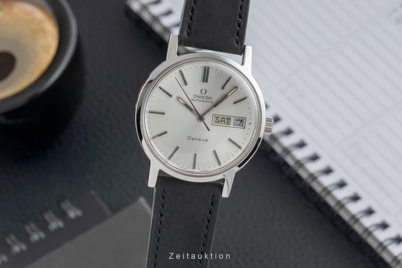 Omega Geneve steel automatic men's watch 166.0117 Vintage [2600317]