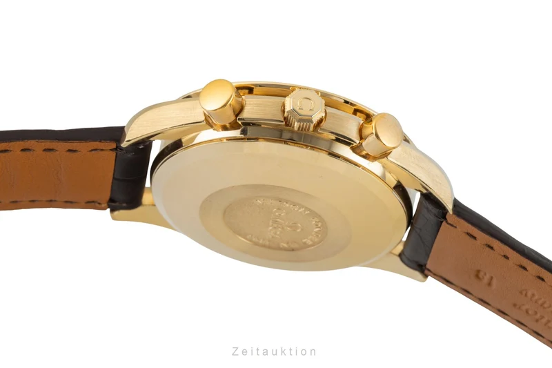 Omega Speedmaster chronograph 18 ct gold automatic men's watch 3131.20 LP: 22600EUR [2601903]