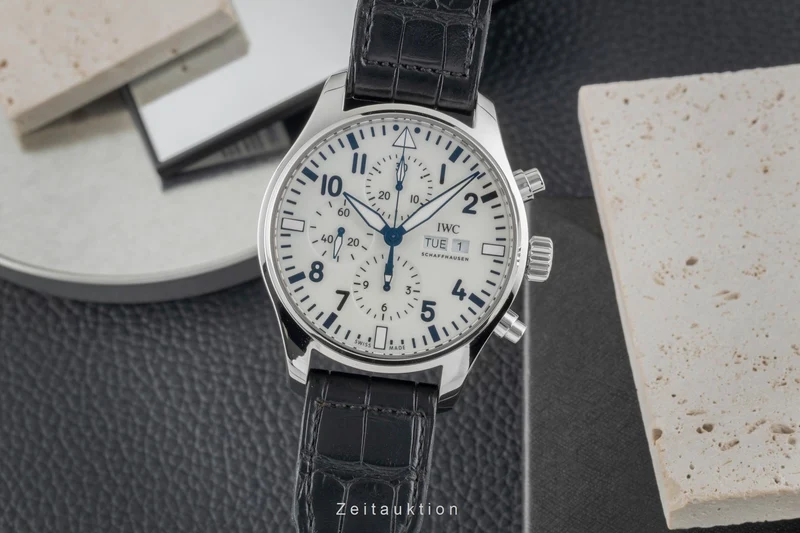 IWC Fliegerchronograph chronograph steel automatic men's watch IW377725 Limited [2603017]