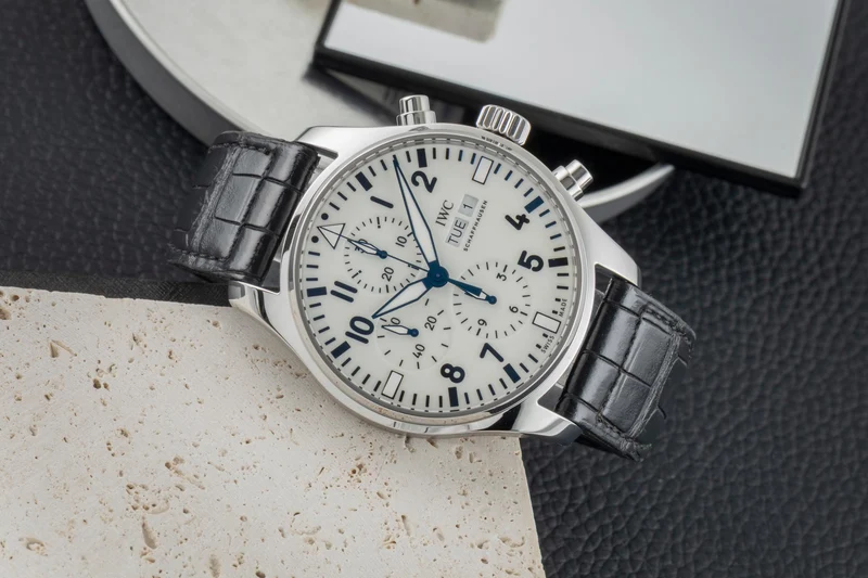 IWC Fliegerchronograph chronograph steel automatic men's watch IW377725 Limited [2603017]