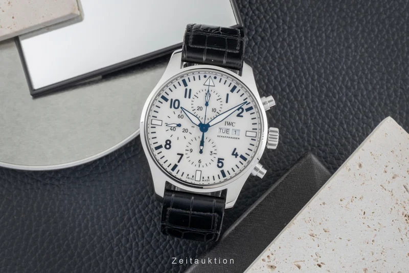 IWC Fliegerchronograph chronograph steel automatic men's watch IW377725 Limited [2603017]
