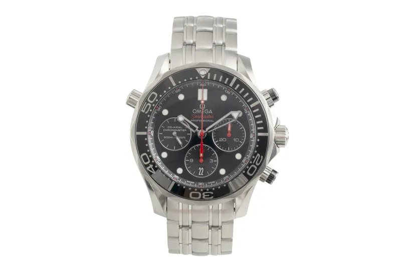 Omega Seamaster chronograph steel automatic men's watch 212.30.44.50.01.001 [2602563]