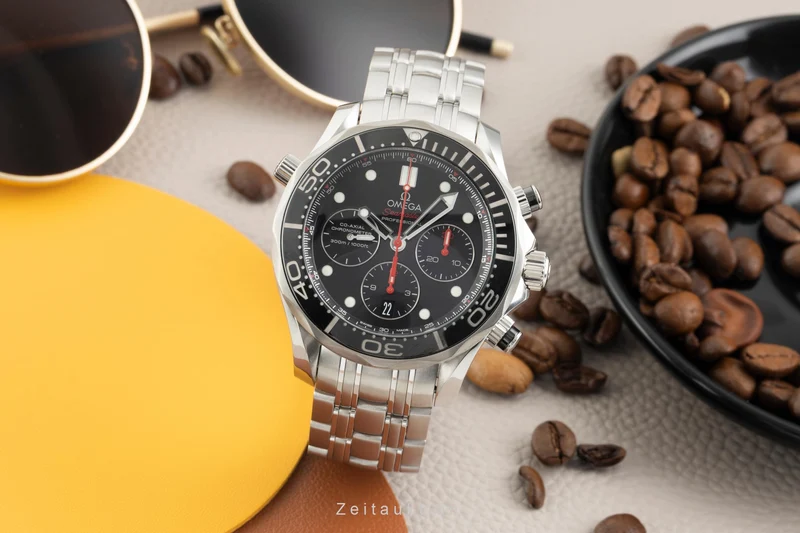 Omega Seamaster chronograph steel automatic men's watch 212.30.44.50.01.001 [2602563]