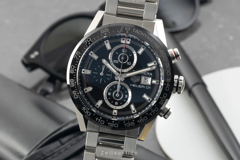 Tag Heuer Carrera chronograph steel automatic men's watch CAR201Z.BA0714 [2602859]