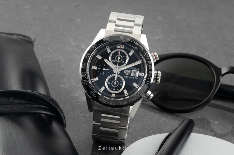 Tag Heuer Carrera chronograph steel automatic men's watch CAR201Z.BA0714 [2602859]