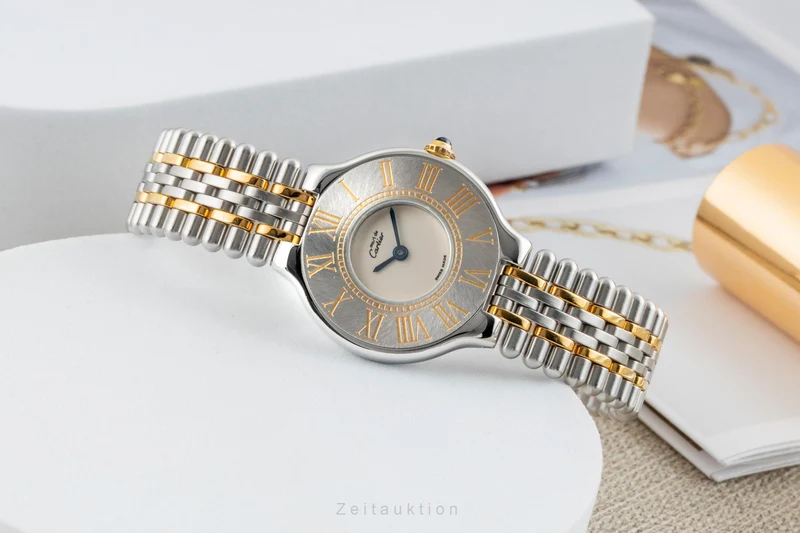 Cartier Ligne 21 gilt / steel quartz women's watch 9011 [2602437]