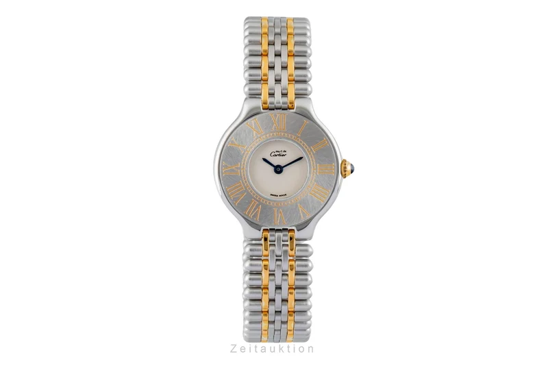 Cartier Ligne 21 gilt / steel quartz women's watch 9011 [2602437]