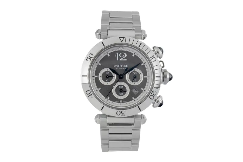 Cartier Pasha chronograph steel automatic men's watch WSPA0027 LP: 11500EUR [2602573]
