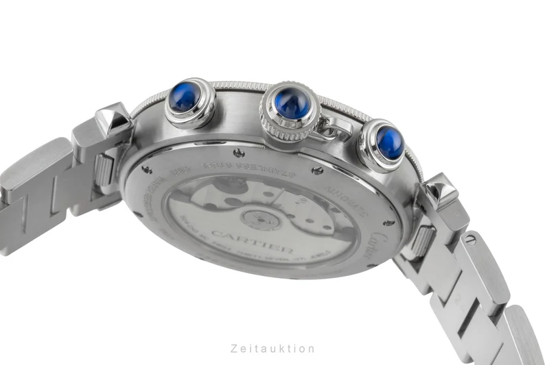 Cartier Pasha chronograph steel automatic men's watch WSPA0027 LP: 11500EUR [2602573]