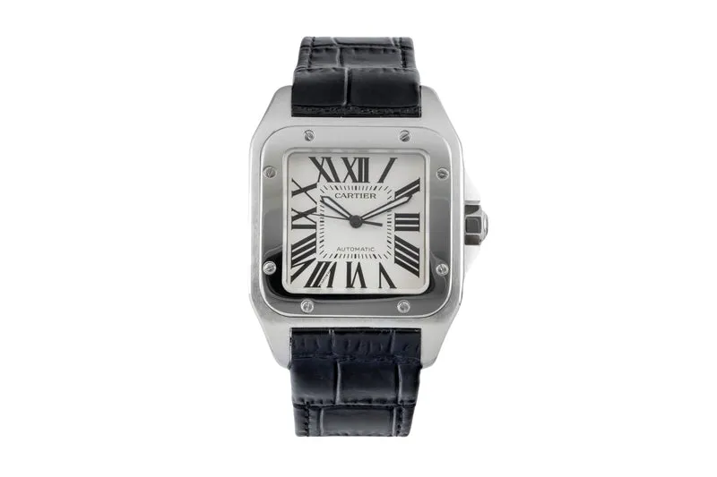 Cartier Santos 100 steel automatic men's watch W20073X8, 2656 [2602683]