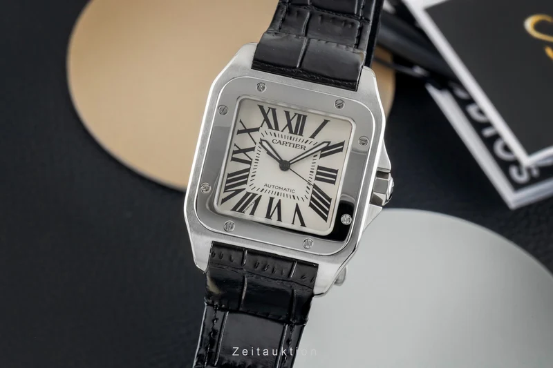 Cartier Santos 100 steel automatic men's watch W20073X8, 2656 [2602683]