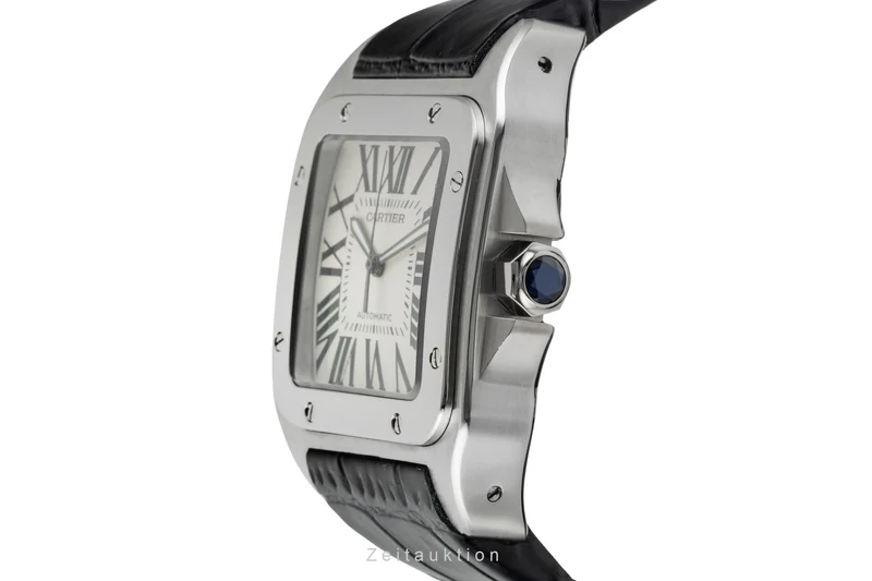 Cartier Santos 100 steel automatic men's watch W20073X8, 2656 [2602683]
