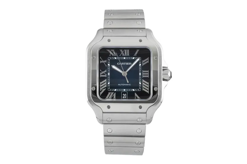 Cartier Santos steel automatic men's watch WSSA0030 LP: 8850EUR [2602852]