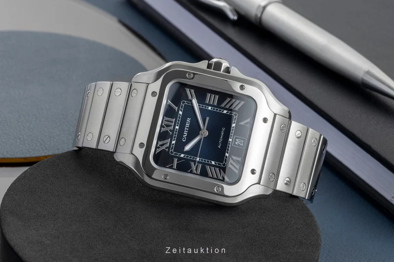 Cartier Santos steel automatic men's watch WSSA0030 LP: 8850EUR [2602852]