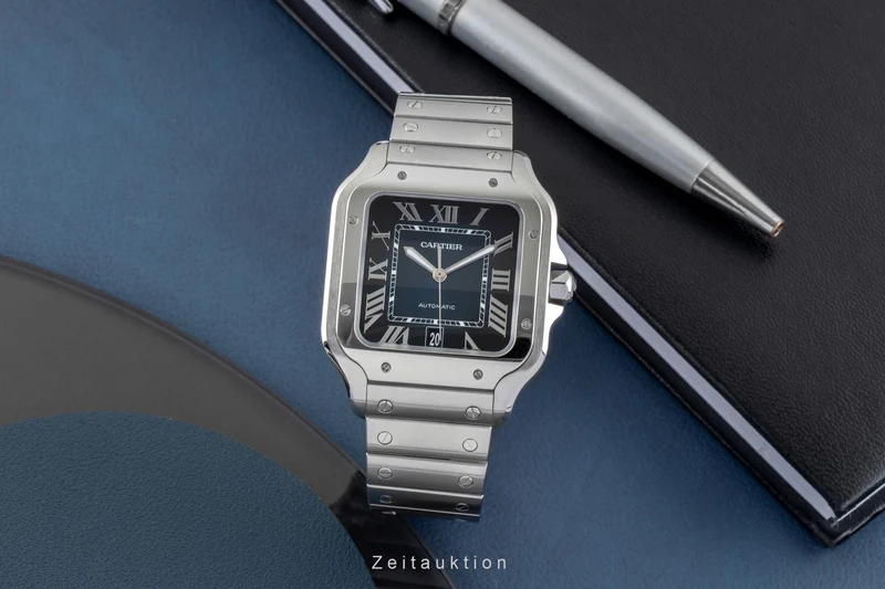Cartier Santos steel automatic men's watch WSSA0030 LP: 8850EUR [2602852]