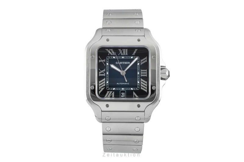 Cartier Santos steel automatic men's watch WSSA0030 LP: 8850EUR [2602852]