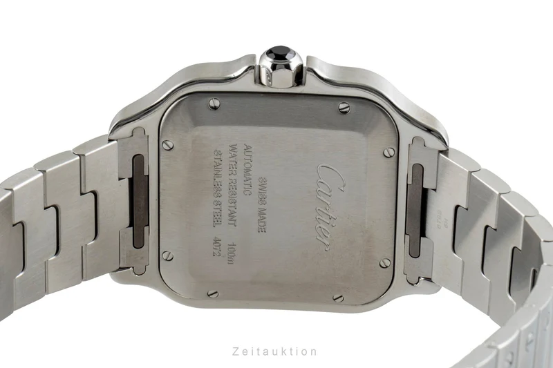 Cartier Santos steel automatic men's watch WSSA0030 LP: 8850EUR [2602852]