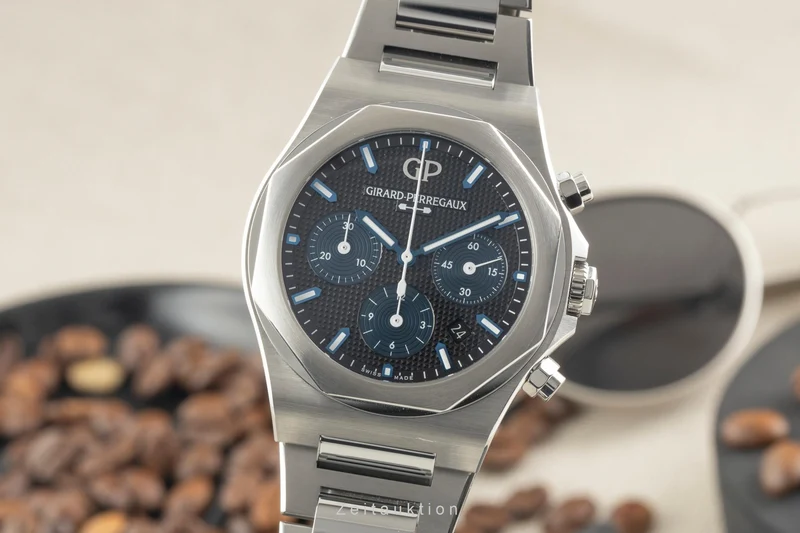 Girard Perregaux Laureato chronograph steel automatic men's watch 81020-11-631-11A LP: 19400EUR [2602826]