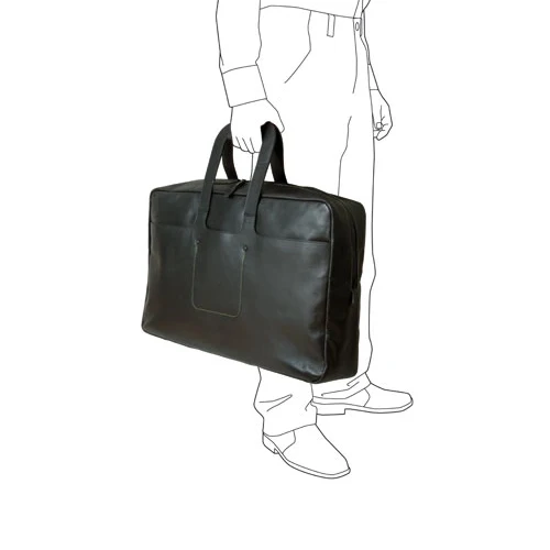 TRAVELING BAG - Schwarze Leder-Reisetasche | Alfredo Haeberli | Colin's