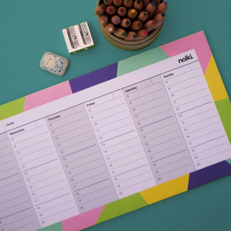WEEK DESKPLANNER Oasis | WOCHEN SCHREIBTISCH PLANER | 50 Seiten | nolki