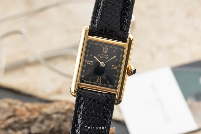 Cartier Tank silver-gilt quartz women's watch 5057001 [2602542]