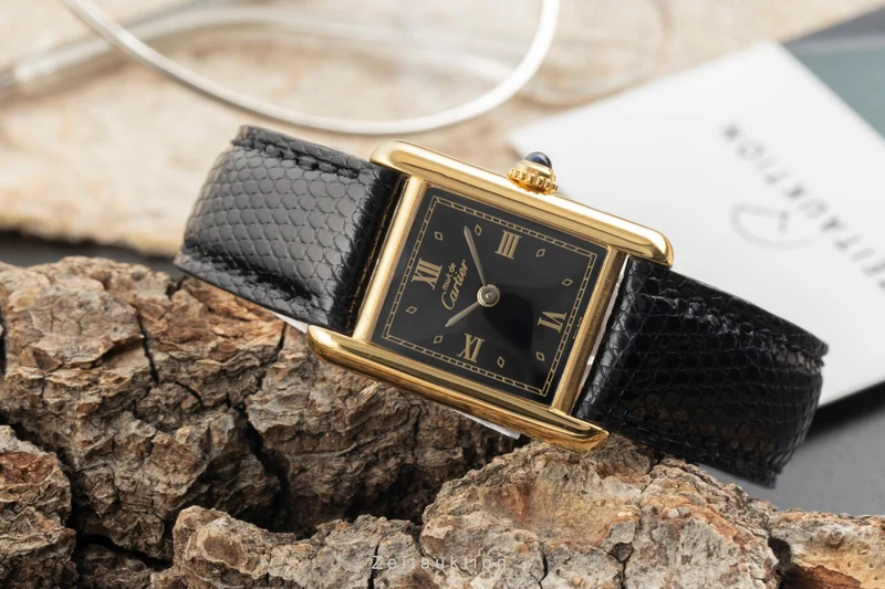 Cartier Tank silver-gilt quartz women's watch 5057001 [2602542]