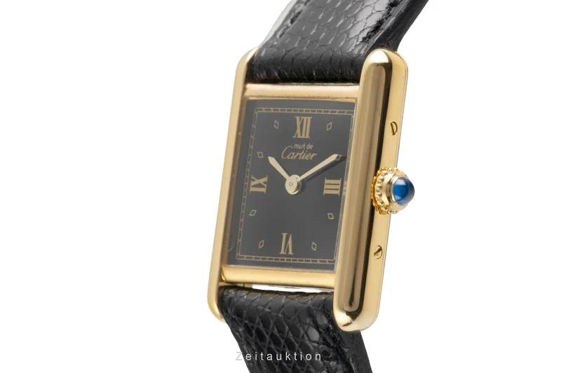 Cartier Tank silver-gilt quartz women's watch 5057001 [2602542]