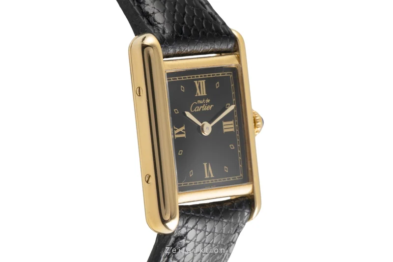 Cartier Tank silver-gilt quartz women's watch 5057001 [2602542]
