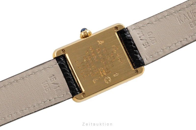 Cartier Tank silver-gilt quartz women's watch 5057001 [2602542]