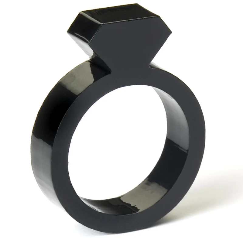 DIAMANT RINGE | 6mm aus Acryl | Alissia Melka-Teichroew | byAMT