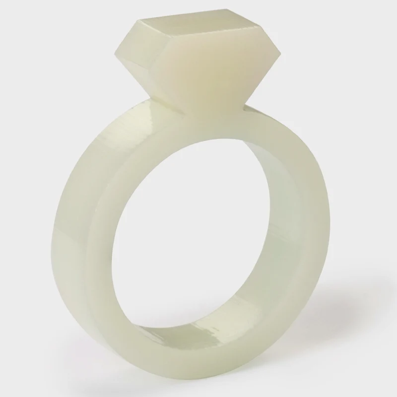DIAMANT RINGE | 6mm aus Acryl | Alissia Melka-Teichroew | byAMT