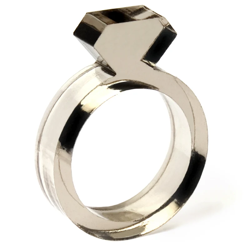 DIAMANT RINGE | 6mm aus Acryl | Alissia Melka-Teichroew | byAMT