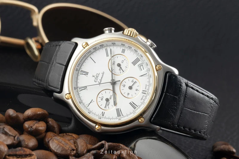 Ebel 1911 chronograph steel / gold automatic men's watch 1134901 [2501752]