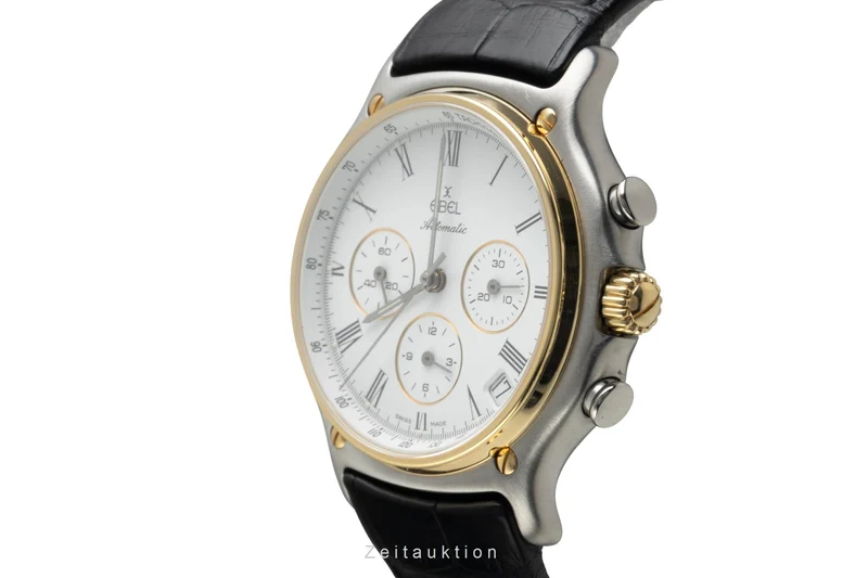 Ebel 1911 chronograph steel / gold automatic men's watch 1134901 [2501752]